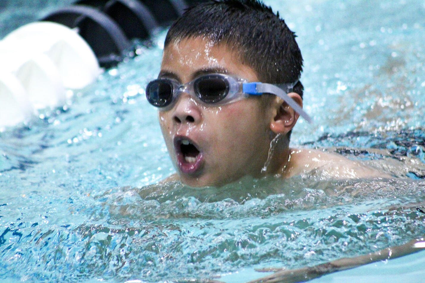 Swimming in the Oyster River Otters swim team