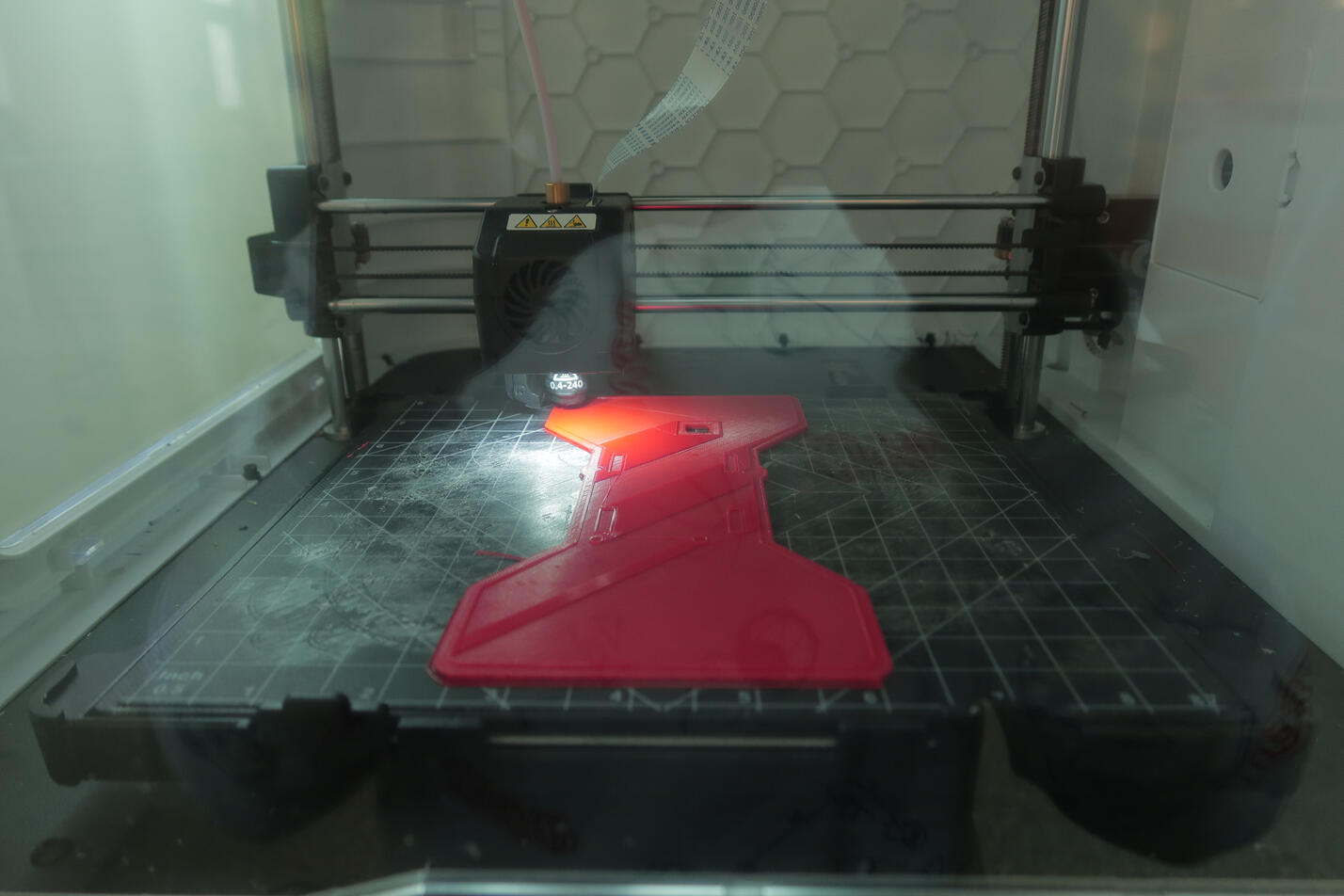 The shell being printed