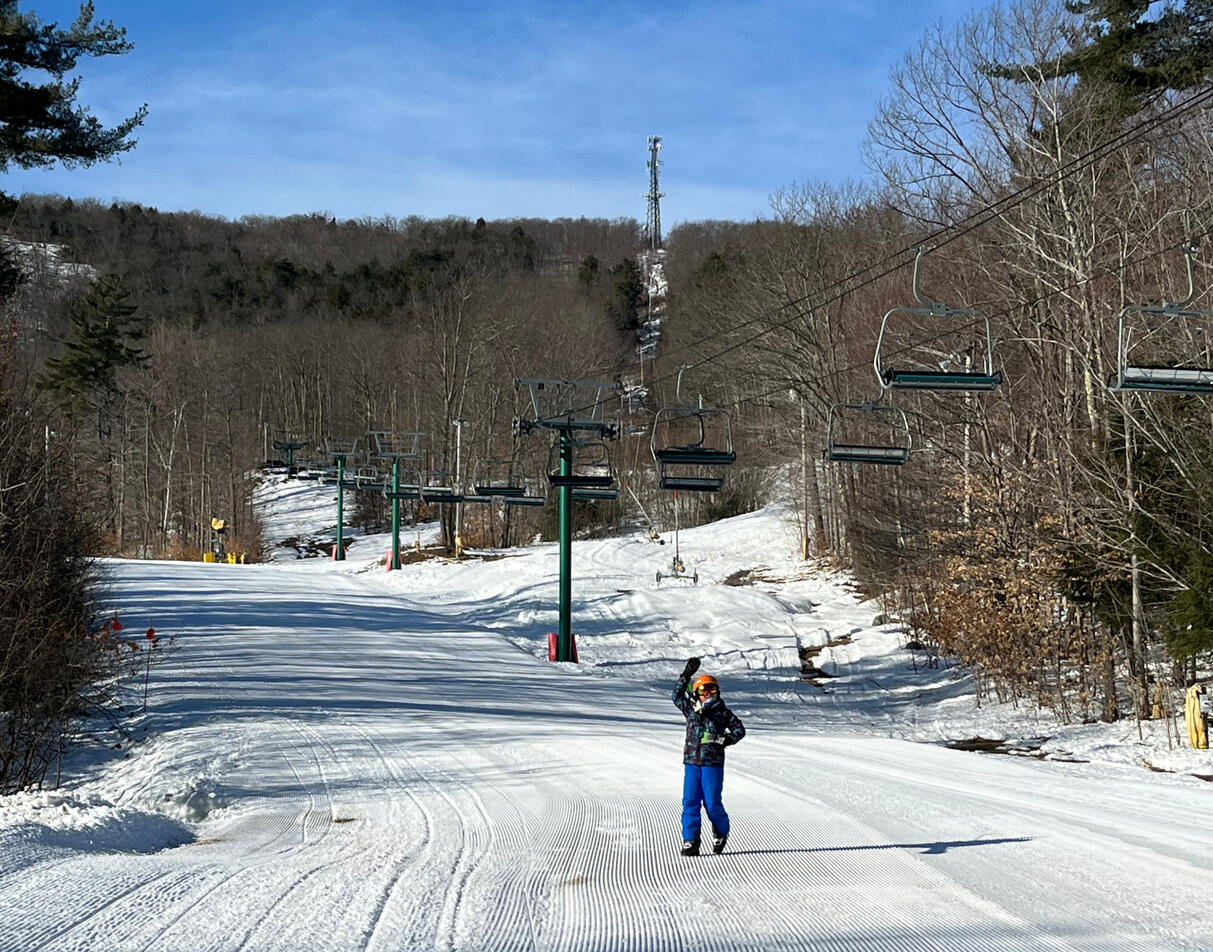 Skiing at Gunstock Mountian