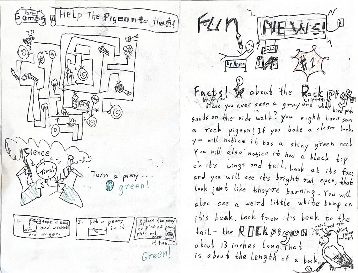 Fun News 1 was the first Fun News issue. Inspired by books and stories of people selling newspapers, I created and sold the first copy in march of 2022.