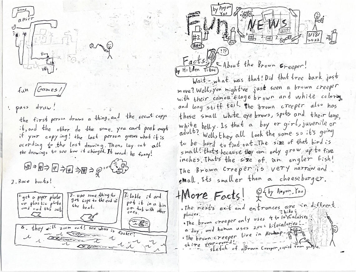 Fun News 2 featured a folding design that opened up, along with fully hand drawn designs